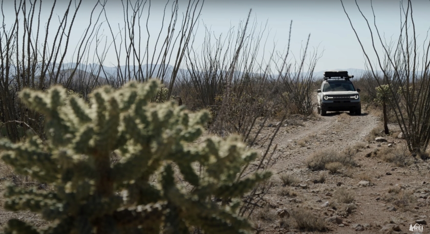 Un SUV Ford Bronco Sport est présenté dans une annonce.